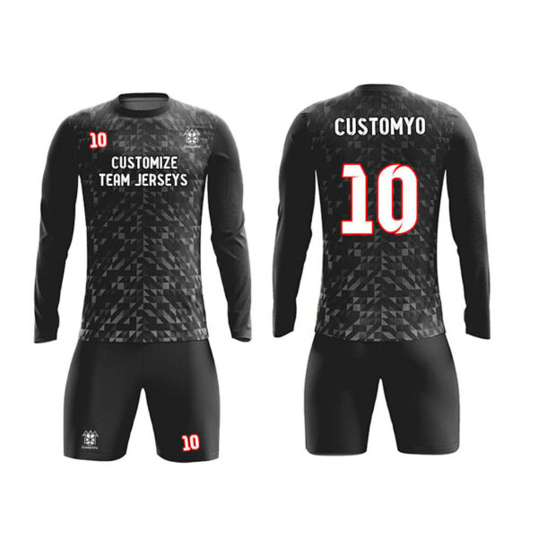 Custom Soccer Goalie Jersey Full Sublimated Club goalkeeper Uniform set Make Your Team Training Jerseys with name, number and logo898