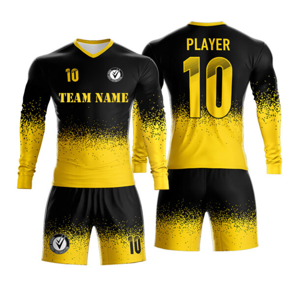 Custom soccer team player & Goalkeeper uniforms with your team logo , name and number kids&men jerseys and shorts